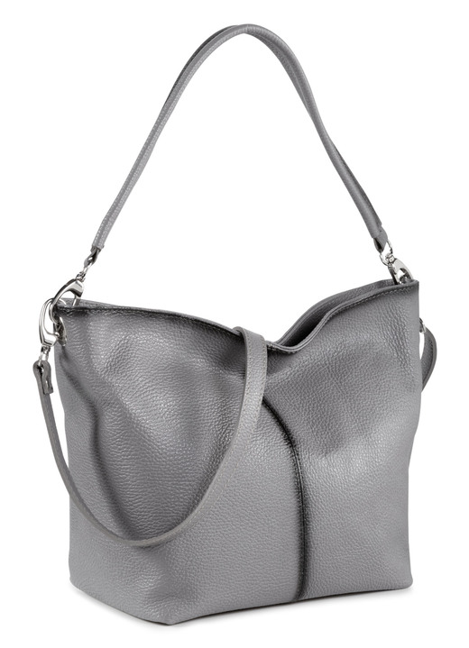- Laurina Tasche mit Antk-Effekt, in Farbe GRAU Ansicht 1