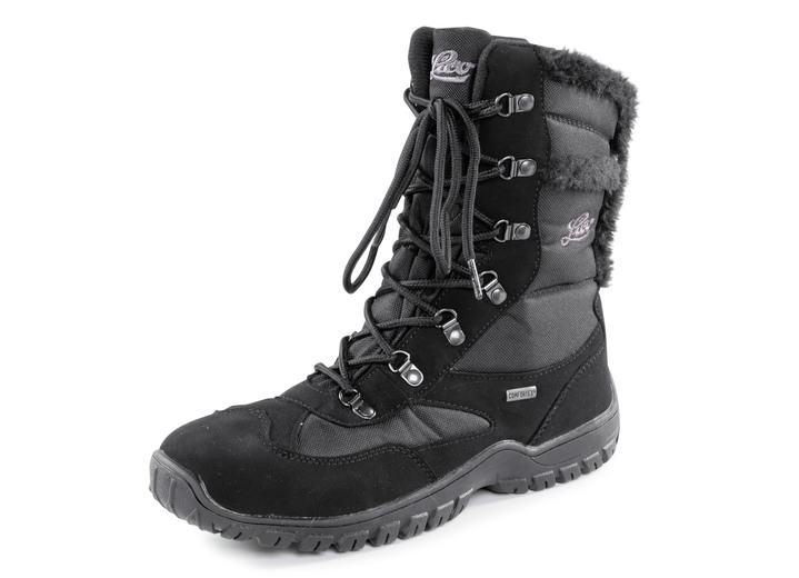 - Schnür-Stiefelette mit Klimamembrane, in Größe 036 bis 042, in Farbe SCHWARZ Ansicht 1