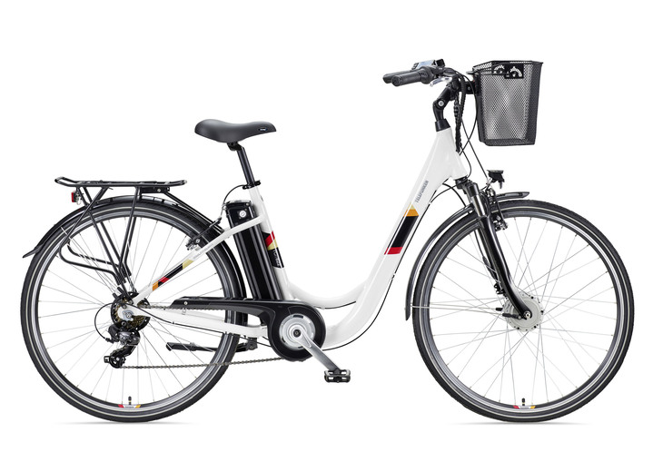 Elektromobilität - Das perfekte City-E-Bike, in Farbe WEISS Ansicht 1
