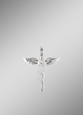 Schutzengel Anhänger mit Zirkonia