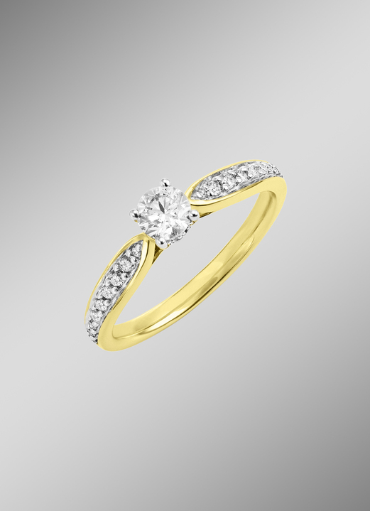 Ringe - Edler Damenring mit Brillanten und Diamanten, in Größe 160 bis 220, in Farbe  Ansicht 1