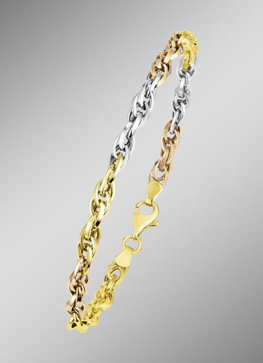 - Armband in Tricolor mit Karabiner, in Farbe  Ansicht 1