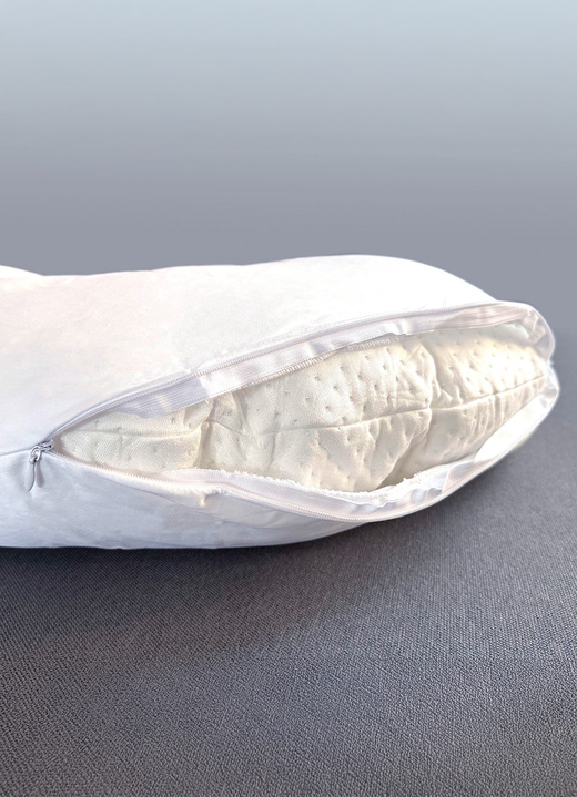 Gesunder Schlaf - Kissenbezug für Dreamolino Swan Pillow Ganzkörperkissen, in Farbe WEISS Ansicht 1