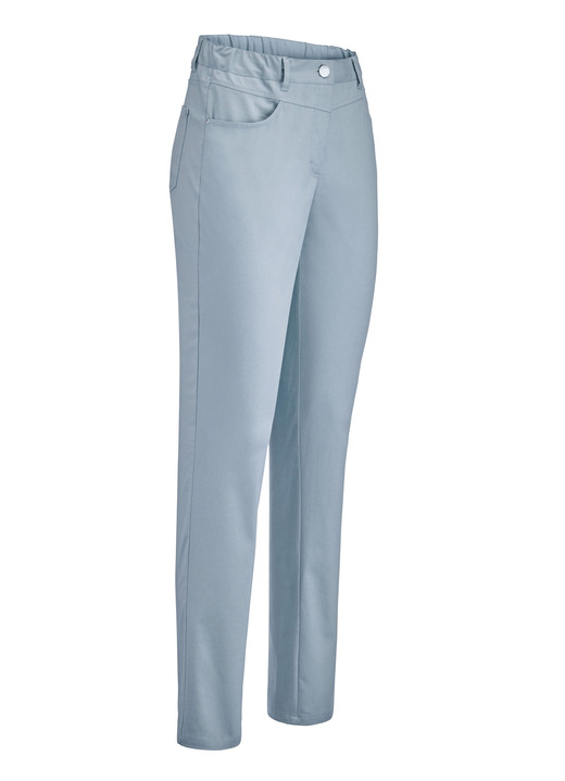 Hosen - Hose in 4-Pocket-Form, in Größe 018 bis 052, in Farbe HELLBLAU Ansicht 1