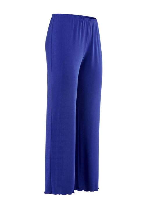 7/8-Hosen, Capris, Bermudas - Weich fließende, 7/8-lange Hose 7/8-Hosen, Capris, Bermudas - Weich fließende, 7/8-lange Hose, in Größe 036 bis 060, in Farbe ROYALBLAU