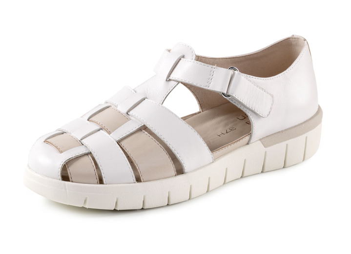 Schuhe - ELENA EDEN Slipper mit luftigen Durchbrüchen, in Größe 036 bis 042, in Farbe ECRU-BEIGE Ansicht 1