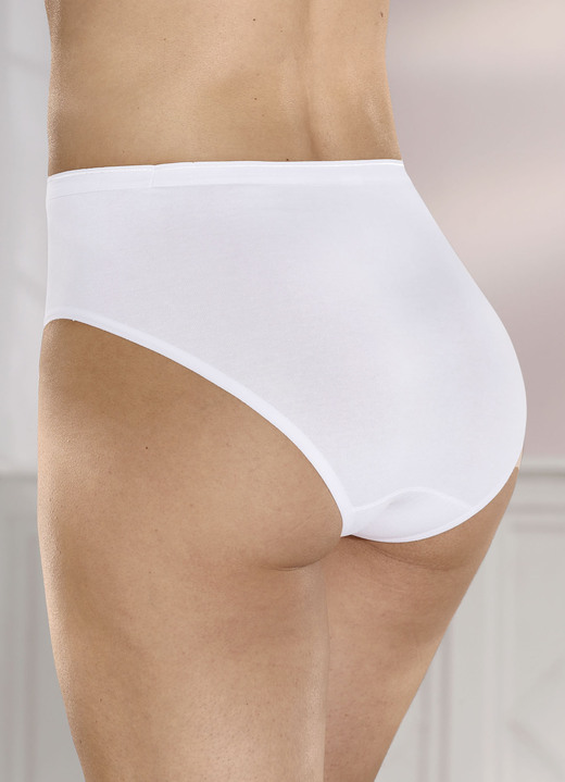 Damen - Comtessa Dreierpack Slips ohne Seitennähte, in Größe 038 bis 050, in Farbe WEISS Ansicht 1