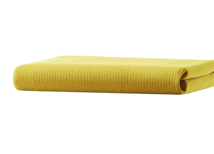 Spannbetttücher - Spannbetttücher mit Sanfor-Ausrüstung, in Größe 133 (1x 90–100/200 cm, Matratzenhöhe bis 22 cm) bis 938 (1x 180–200/200 cm, Matratzenauflagen bis 9 cm), in Farbe MAIS Ansicht 1