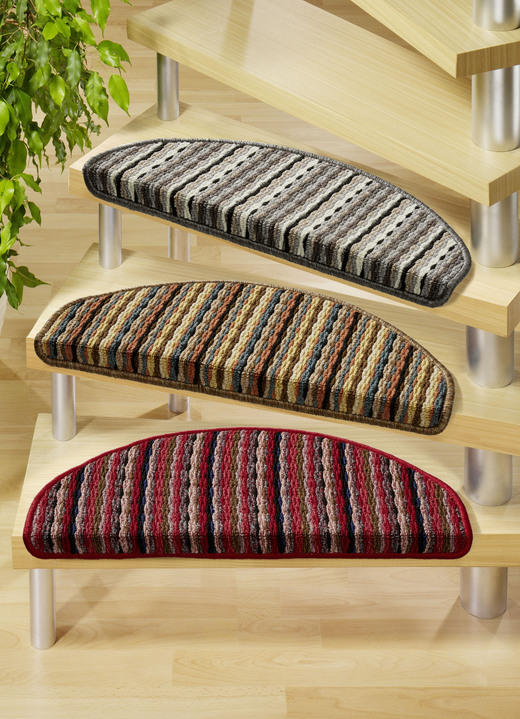 Teppiche - Stufenmatten mit rutschhemmender Latex-Rückseite, in Größe 151 (Stufenmatten, 2er-Pack) bis 325 (Stufenmatten, 15er-Pack), in Farbe BEIGE