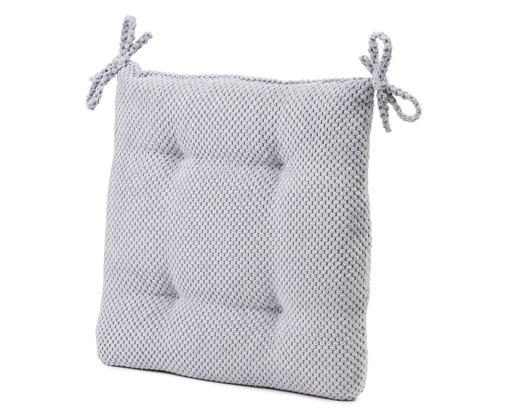 Dekokissen & Hüllen - Kissenbezug oder Stuhlkissen aus dem Hause Gözze, in Größe 905 (Kissenbezug, 40x40 cm) bis 915 (Stuhlkissen, 40x40x4 cm), in Farbe SILBER Ansicht 1