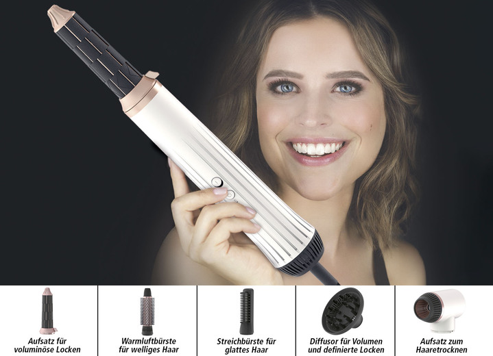 Haarstyling - My Beauty Styler für Ihren neuen Look – wie frisch vom Friseur, in Farbe WEISS-ROSÉGOLD Ansicht 1