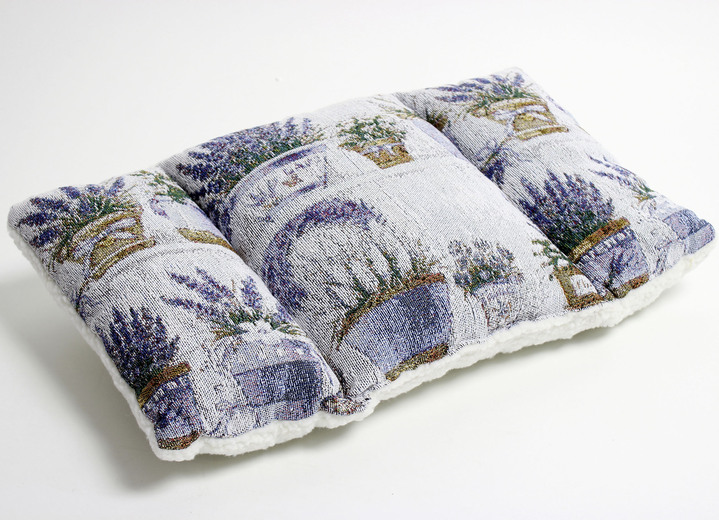 Dekokissen & Hüllen - Rückenkissen mit Lavendel-Motiv, in Farbe LAVENDEL Ansicht 1