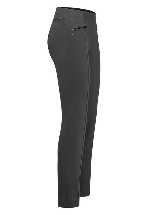 Hosen - Hose mit Reißverschluss-Taschen, in Größe 018 bis 052, in Farbe ANTHRAZIT Ansicht 1