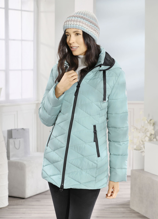 Winterjacken - Jacke aus recycelten Fasern Winterjacken - Jacke aus recycelten Fasern, in Größe 036 bis 052, in Farbe HELLTÜRKIS