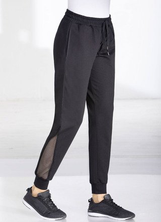 Freizeithose mit Netzeinsatz in 4 Farben