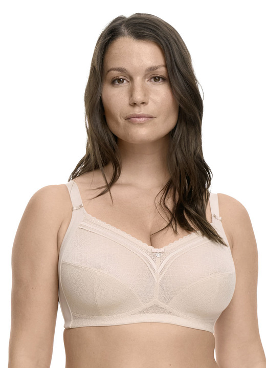 Soft-BH - Susa BH mit Elastikspitze, in Größe 075 bis 105, in Cup C, in Farbe PUDER Ansicht 1