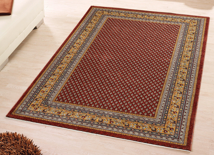 Teppiche - Klassisch schöne Brücken und Teppiche mit hoher Flordichte, in Größe 101 (Brücke, 40x 60 cm) bis 290 (Teppich, 240x340 cm), in Farbe ROT Ansicht 1
