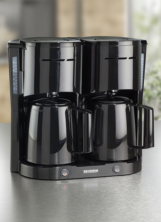 Kaffeemaschinen - Severin Thermo-Duo-Kaffeemaschine, in Farbe SCHWARZ