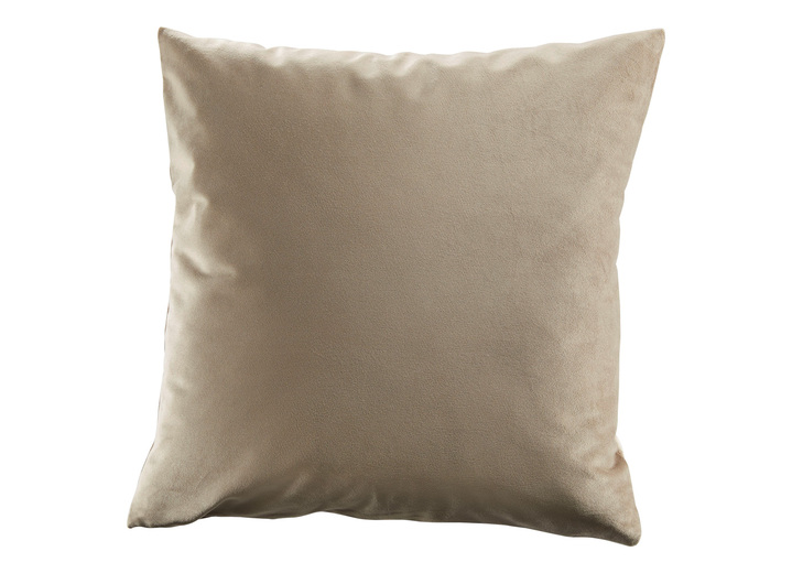 Sessel- & Sofaüberwürfe - Samtweiche Sessel- und Sofaschoner mit Anti-Rutsch-Rückseite, in Größe 101 (Sesselschoner, 50x140 cm) bis 904 (Kissenbezug, 40x 40 cm), in Farbe STEIN Ansicht 1