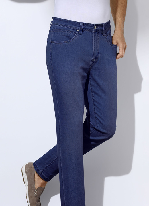 Jeans - Sommerliche Jeans in 3 Farben, in Größe 024 bis 060, in Farbe JEANSBLAU Ansicht 1
