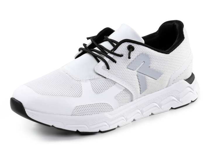 Slipper & Schnürschuhe - Rieker Sneaker aus teilweise beschichtetem Meshmaterial, in Größe 036 bis 043, in Farbe WEISS Ansicht 1