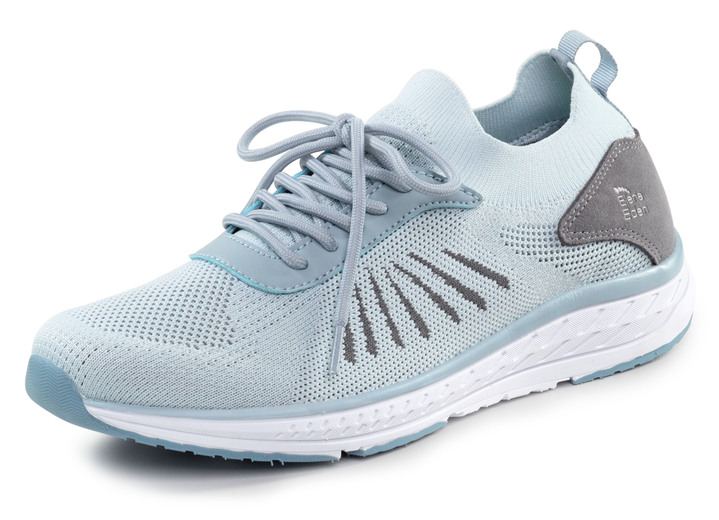 Slipper & Schnürschuhe - ELENA EDEN Sneaker mit MemoSoft-Textileinlage, in Größe 036 bis 042, in Farbe HELLBLAU Ansicht 1