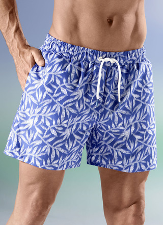Badeshorts, allover dessiniert, Microfaser