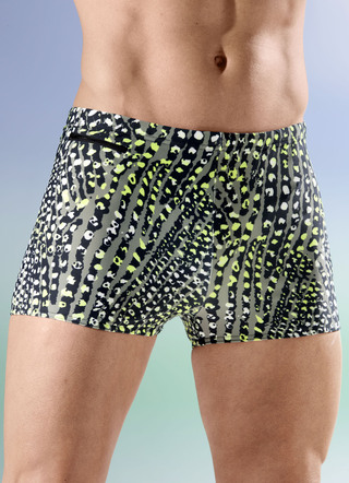 Badehose in höherer Kastenform