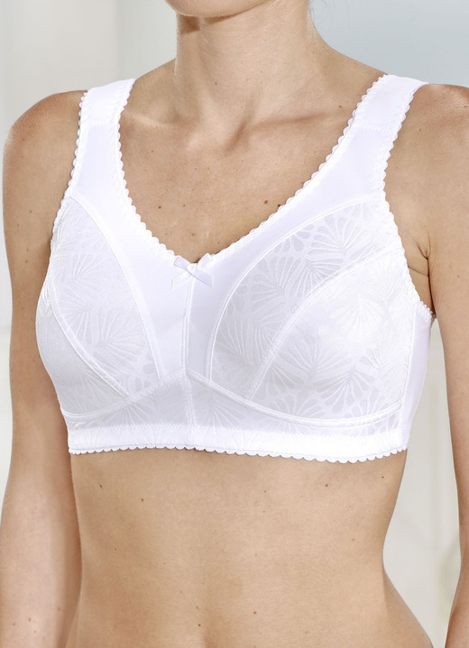 Soft-BH - BH mit stützender Einlage, in Größe 080 bis 115, in Cup C, in Farbe WEISS Ansicht 1