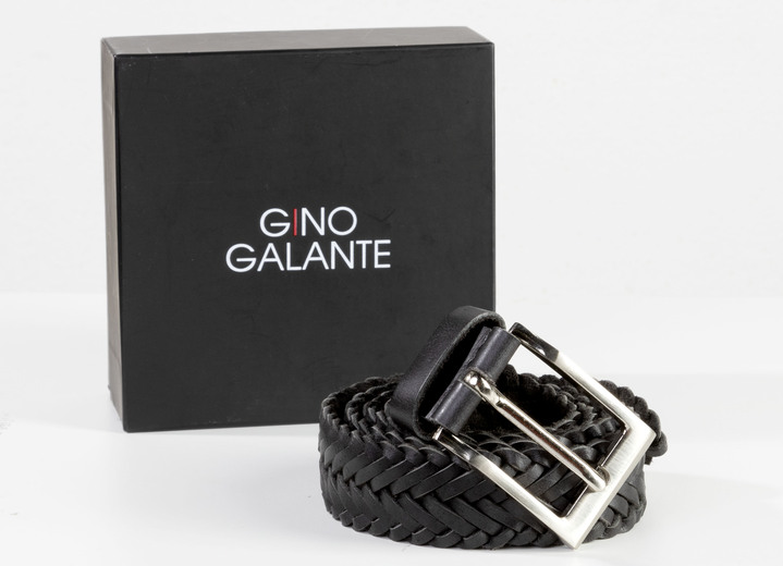Gürtel - GINO GALANTE, eleganter Herren-Gürtel inkl. Box, 3 cm breit Gürtel - GINO GALANTE, eleganter Herren-Gürtel inkl. Box, 3 cm breit, in Größe 100 bis 120, in Farbe SCHWARZ