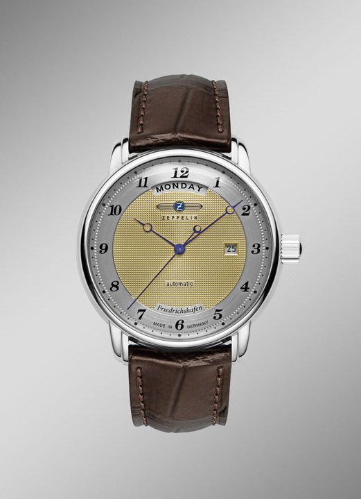 Mechanikuhren / Automatikuhren - Automatik-Herrenuhr Friedrichshafen 8562-5, in Farbe  Ansicht 1