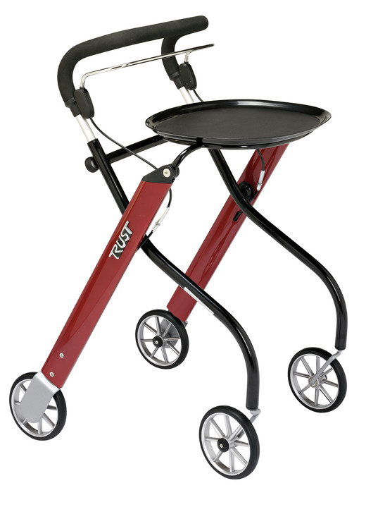 Mobilität - Trust Care Russka Indoor Rollator Let's Go, in Farbe ROT-GRAU Ansicht 1