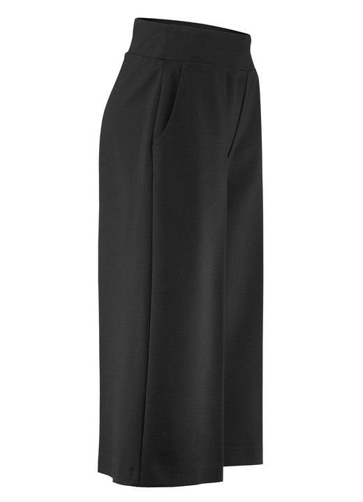 Uni - Schicke Culotte in Schlupfform, in Größe 018 bis 052, in Farbe SCHWARZ Ansicht 1