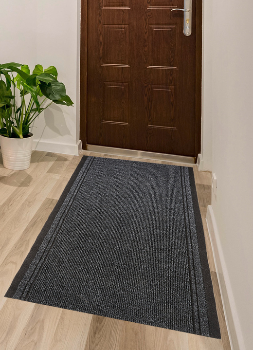 Teppiche - Läufer für Innen- und Außenbereich geeignet , in Größe 102 (Läufer, 66 cm breit) bis 104 (Läufer, 80 cm breit), in Farbe ANTHRAZIT Ansicht 1