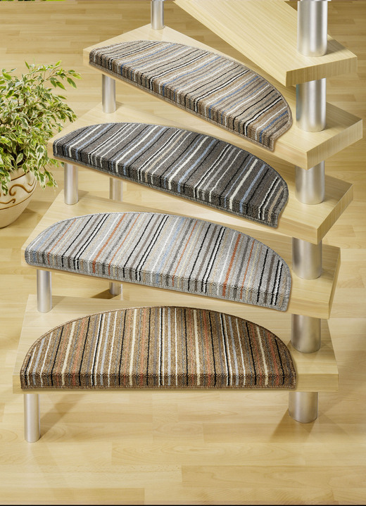 Teppiche - Stufenmatten, in Größe 151 (Stufenmatten, 2er-Pack) bis 325 (Stufenmatten, 15er-Pack), in Farbe BRAUN
