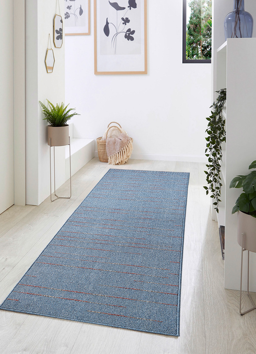 Teppiche - Erstklassige Läufer nach Maß, in Größe 102 (Läufer, 67 cm breit) bis 106 (Läufer, 100 cm breit), in Farbe BLAU Ansicht 1