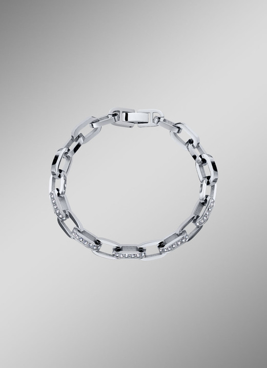 Herren-Modeschmuck - Für Sie und Ihn: elegantes Armband mit funkelnden Kristallen, in Farbe  Ansicht 1