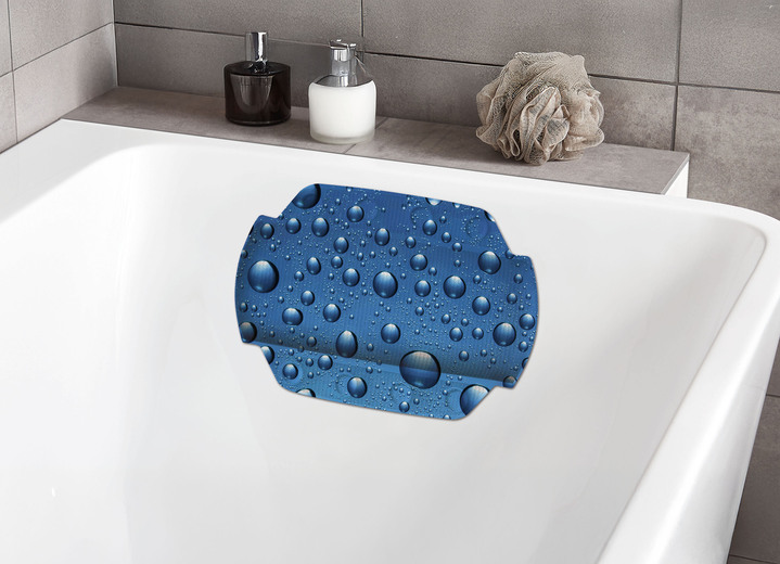 Badezimmeraccessoires - Sicherheits-Einlagen von Kleine Wolke, in Größe 300 (Duscheinlage, 55/55 cm) bis 302 (Nackenpolster, 32/22 cm), in Farbe BLAU Ansicht 1