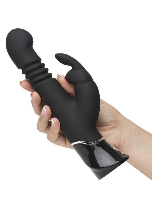 Erotik - Massagegerät Push Rabbitvibrator, in Farbe SCHWARZ Ansicht 1