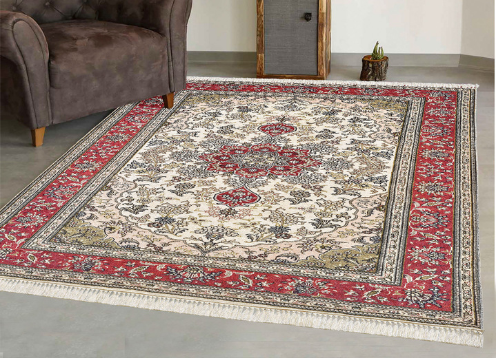 Teppiche - Brücken, Galerie und Teppiche in Seidenoptik, in Größe 101 (Brücke, 50x 80 cm) bis 280 (Teppich, 180x280 cm), in Farbe BEIGE Ansicht 1