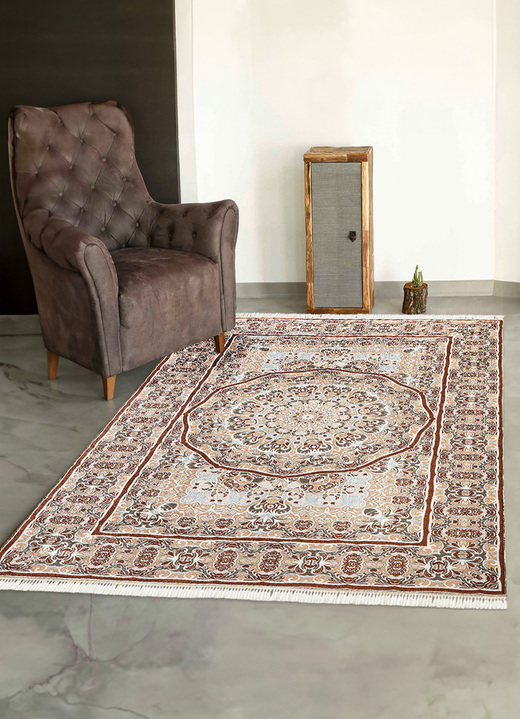 SALE - Besonders flache Brücken und Teppiche, in Größe 102 (Brücke, 60x115 cm) bis 249 (Teppich,160x230 cm), in Farbe BEIGE Ansicht 1