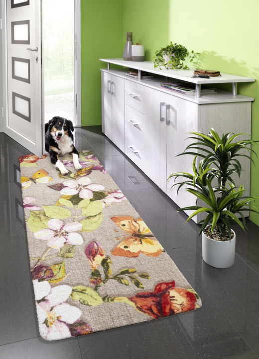 Fußmatten - Fußmatte mit rutschhemmender Latex-Rückseite, in Größe 100 (40x 60 cm) bis 107 (60x170 cm), in Farbe BUNT Ansicht 1