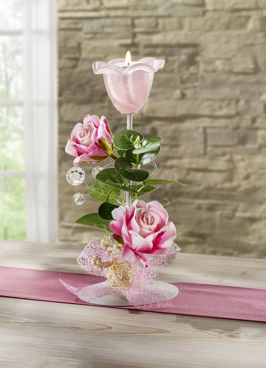 Geschenkideen - Wunderschöner Teelichthalter, in Farbe ROSA