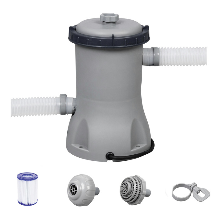 Garten - Filterpumpe zu Pool-Set, in Farbe GRAU-SCHWARZ