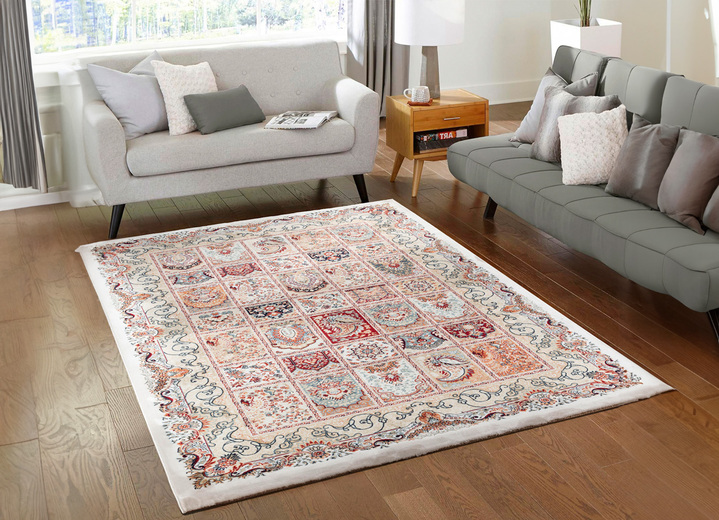 Teppiche - Brücken, Galerie und Teppiche mit Seideneffekt, in Größe 111 (Brücke, 60x110 cm) bis 288 (Teppich, 240x330 cm), in Farbe BEIGE Ansicht 1