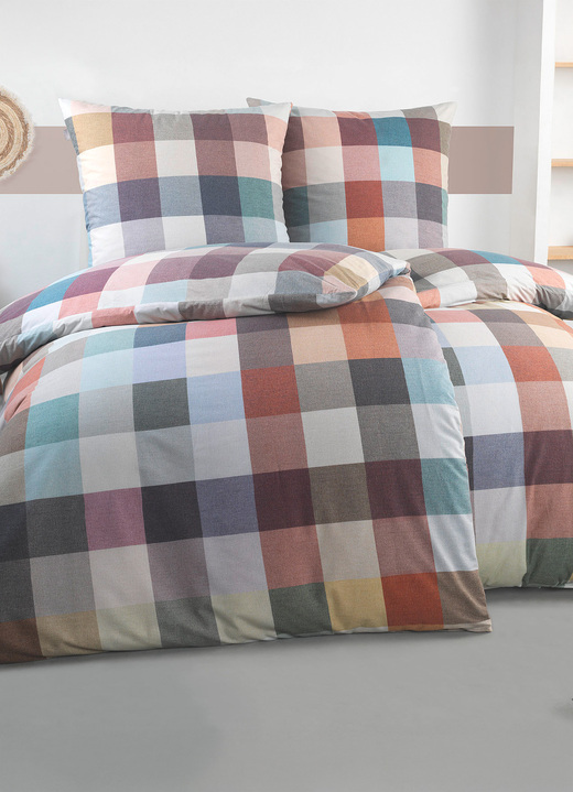 Bettwäschegarnituren - Bettwäsche-Garnitur von irisette, in Größe 112 (80x80 cm + 135x200 cm) bis 115 (80x80 cm + 155x220 cm), in Farbe MULTICOLOR Ansicht 1