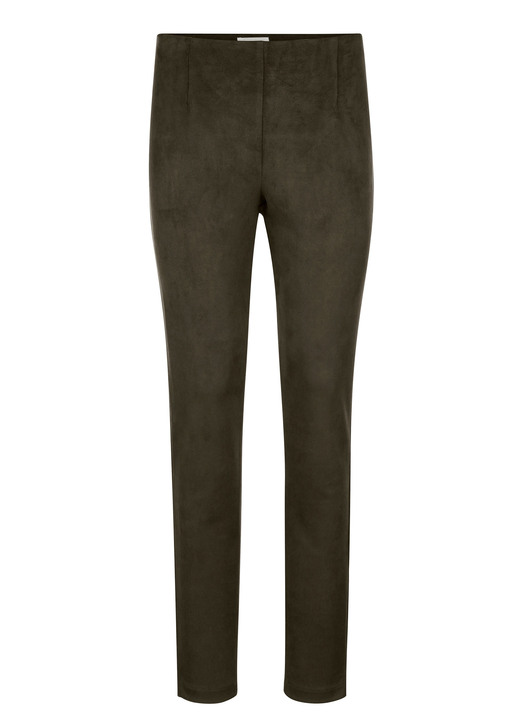 Hosen - Hose mit schmaler Fußweite, in Größe 019 bis 052, in Farbe OLIV Ansicht 1