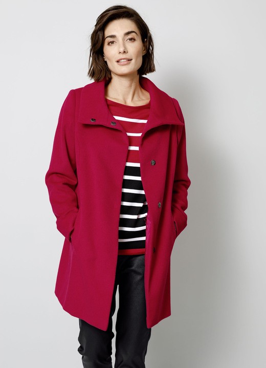 SALE - Wolljacke mit verdeckter Druckerleiste, in Größe 038 bis 052, in Farbe ROT Ansicht 1