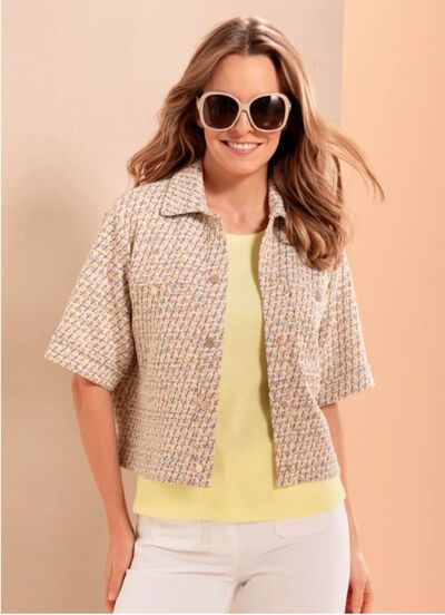 Blazer mit Glitzereffekten