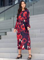 Kleid mit Floral-Dessin 